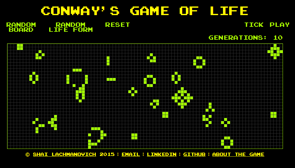 Conway's after one generation
